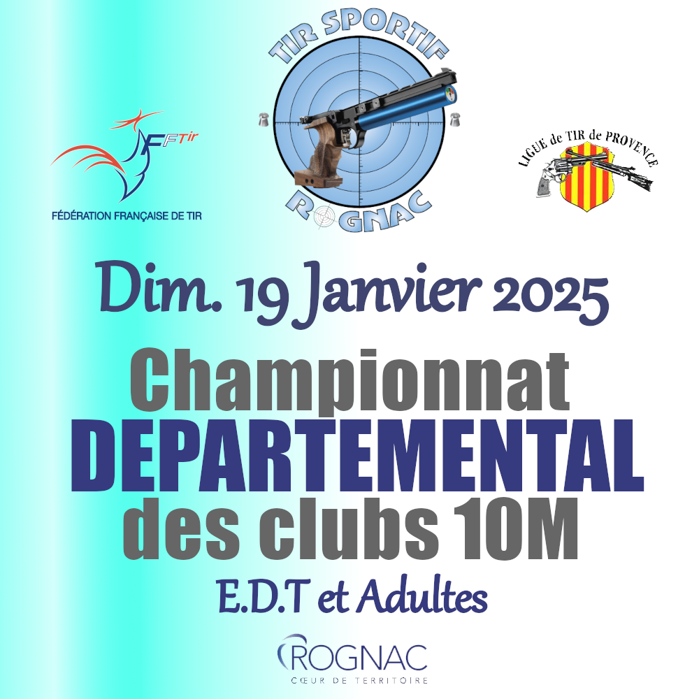 Championnat départemental des clubs 2025 -EDT/Adultes 10M