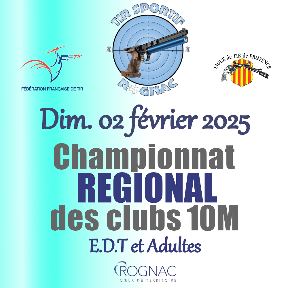 Championnat Régional des Clubs 2025 – EDT/Adultes 10M