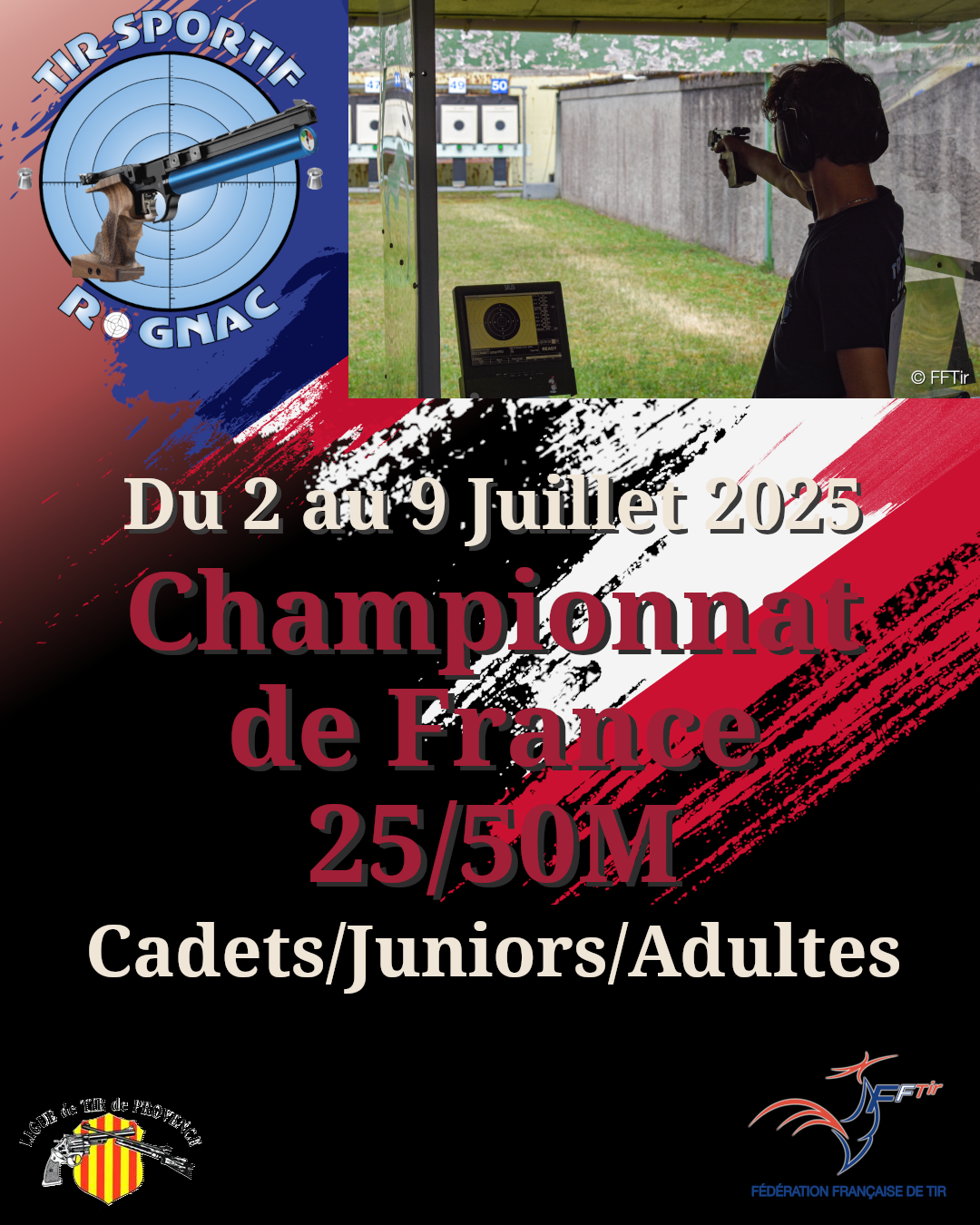 Championnat de France 25/50M – Cadets/Juniors/Adultes