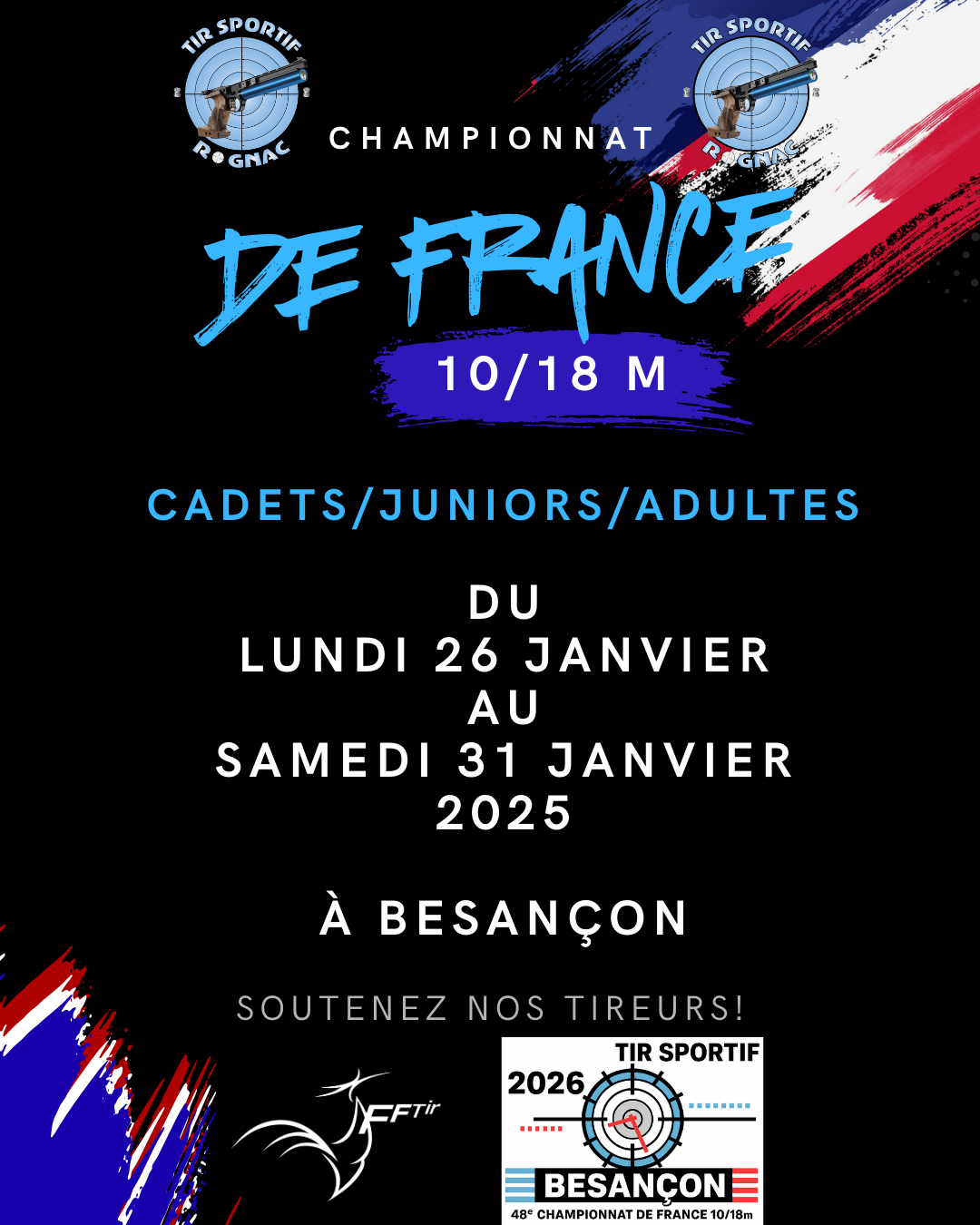 Championnat de France 10/18M – Cadets/Juniors/Adultes